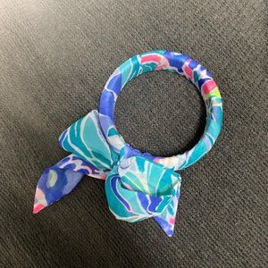 Lilly Pulitzer Fabric Wrapped Bangle Bracelet